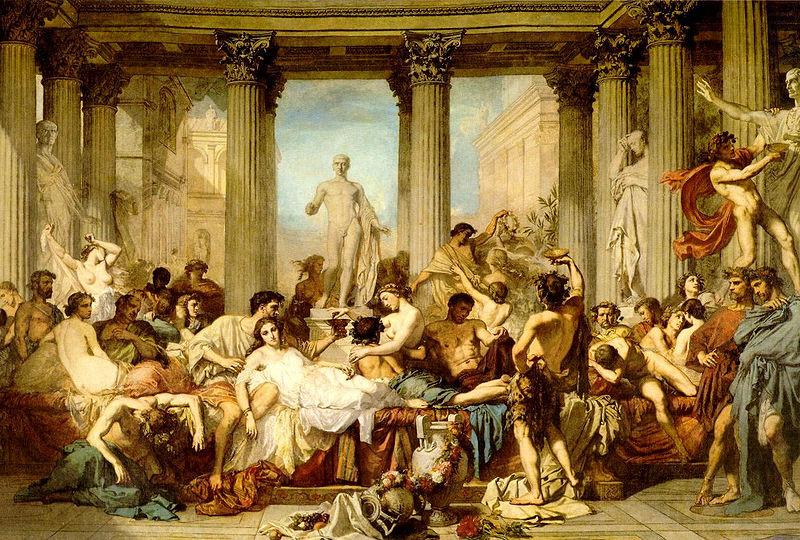 Thomas Couture The Romans of the Decadence oil painting picture